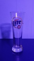 Miller Lite Pilsner Cleveland Browns Beer Glass 8.25 Inch Tall - $8.75