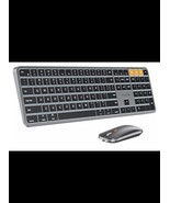 ProtoArc Backlit Bluetooth Keyboard and Mouse for Mac,KM100-A Full Size ... - $33.94 CAD