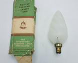 Vintage British Electric Lamps Ltd Twisted Olive Light Bulb w/Orig Box 6... - $29.65