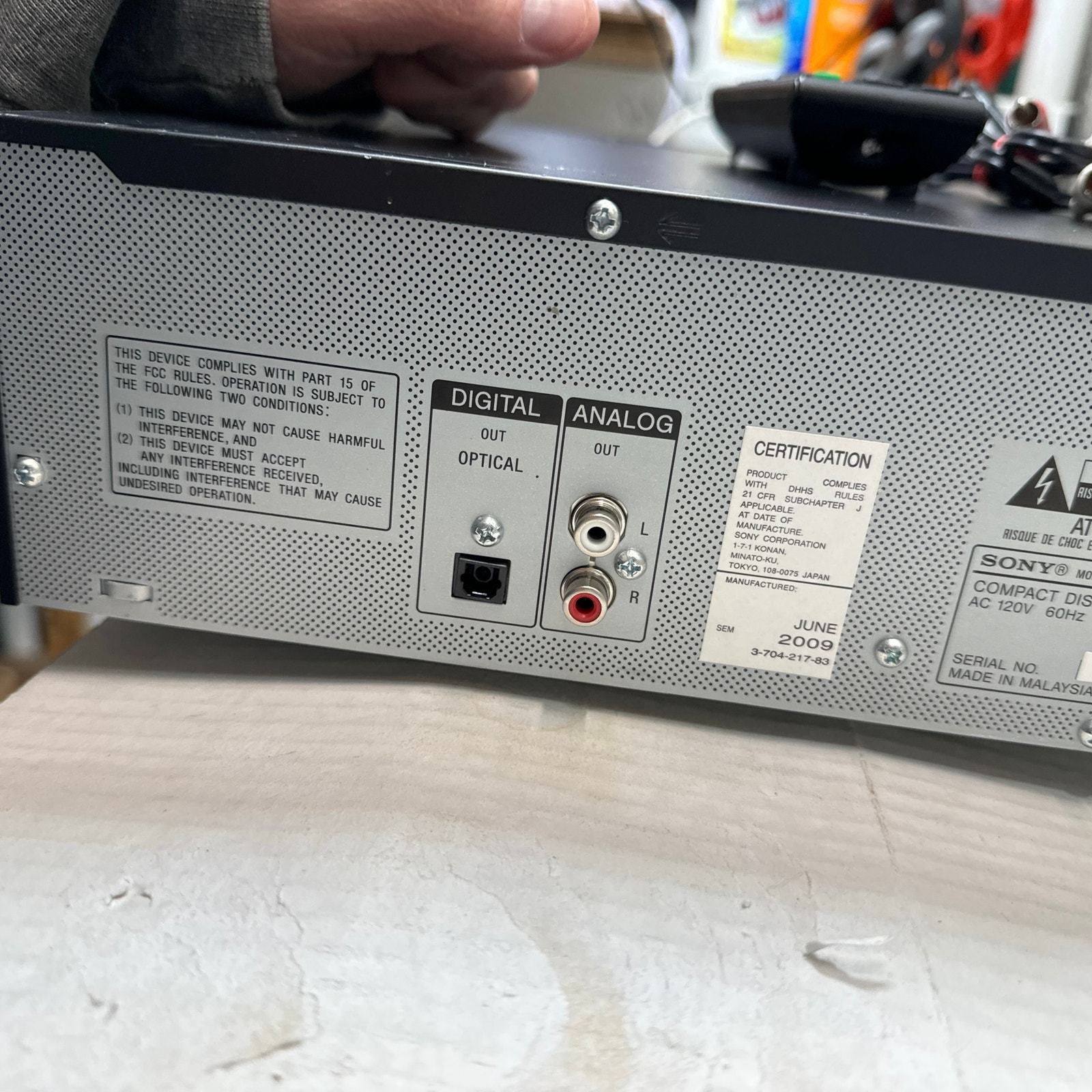 SONY CDP-CE375 5 Disc CD Changer Carousel Ex-change System With Remote Item image 6
