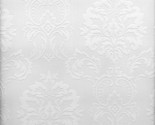 Brewster 429-6705 Plouf Damask Paintable Wallpaper, White, 56 Sq.Ft. - £34.76 GBP