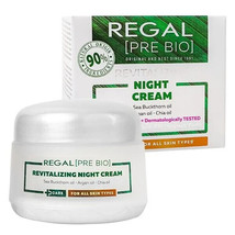 Regal Pre Bio 50ml Revitalizing Night Face Cream Baobab, Argan, Chia 90% Natural - £7.00 GBP