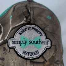 Simply Southern Keep It Preppy Mesh Snapback Hat Camo Adjustable OSFM - £13.42 GBP