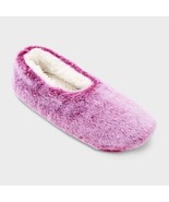 Auden Women&#39;s Faux Fur Slipper Socks W Gripper Bottoms MEDIUM/LARGE Berr... - $243.19 MXN