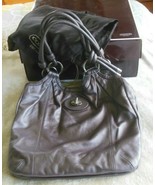 Coach Parker Slim Tote Metallic Grey W/ Maroon Interior - $175.81 CAD