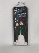 Wood Snow Cones Snowman Wall Hanging Plaque - Christmas Holiday Decor - ... - $12.00
