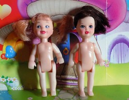 Long Brown Brunette Hair &amp; Strawberry Blonde Dolls fits Barbie Lil Kid Lot A - £1.57 GBP