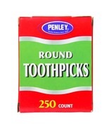 250 Penley rOund Wooden TOOTHPICKS Birch Natural WOOD No Additives kitch... - $560.78 MXN