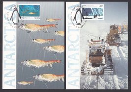 Australia/USSR: 1990 AAT. Scientific Co-operation. Max Cards x 2. Ref: P0023 - £1.27 GBP