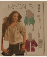 McCalls Sewing Pattern # M5634 Misses Unlined Jackets and Belt Uncut - $93.54 MXN
