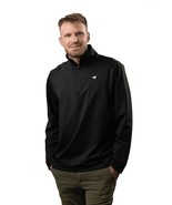 American Fit Men's Quarter Zip Black Made in Peru Pullover 1/4 Zip Long ... - $37.83