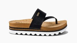 Reef Women’s Cushion Hi Black Vegan Leather Sandals!!(sz 11) - $37.99