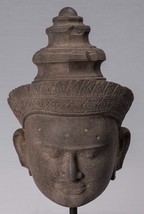 Antico Preah-Ko Stile Arenaria Vishnu Testa - Protezione &amp; Preserver - - £3,934.56 GBP