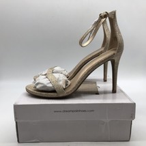 Dream Pairs Womens Karrie Beige Metallic Heels Sandals Size 11 - £20.51 GBP