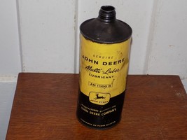 Vintage John Deere Lubricant 32 Ounce Empty Cone Top Can AN 11100N - $830.41 MXN