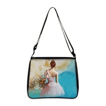 Cute Ballet Dancer Print  Bag Women Handbags Canvas Underarm Crossbody Bag Girls - £89.32 GBP