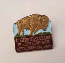 CUSTER STATE PARK South Dakota Roundup 2012 Collectible Souvenir Lapel H... - $19.60