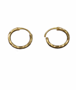 22 carat dazzling gold solitaire earrings for mother in law jewelry - €133,73 EUR