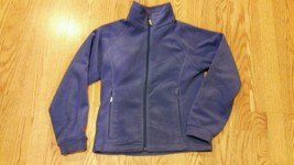 Columbia Girls Fleece Jacket Youth 14/16 Zipper Purple Children&#39;s Warm A... - £9.34 GBP