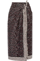 Proenza Schouler  printed cotton and silk-blend COVER UP pareo MAGENTA NEW $600 - £208.32 GBP