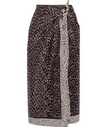 Proenza Schouler  printed cotton and silk-blend COVER UP pareo MAGENTA N... - $2,362.36 MXN