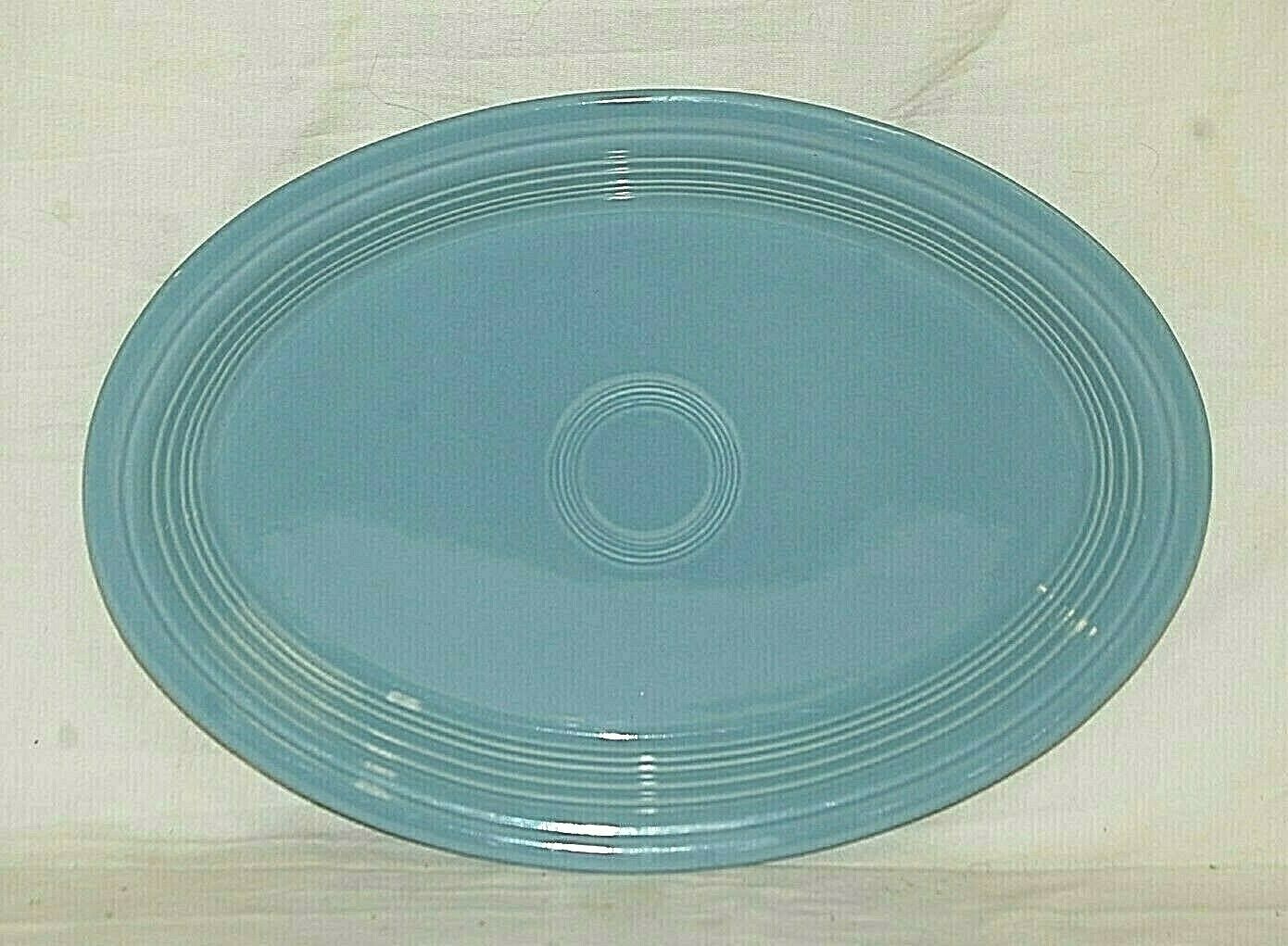 Primary image for Fiesta Periwinkle Blue by Homer Laughlin 13-5/8" Oval Serving Platter Dinnerware