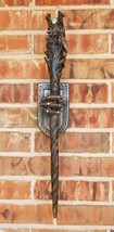 Ebros Medieval Renaissance Dungeon Dragon Head Scepter Orb Torch 23.5&quot; Long - £40.59 GBP