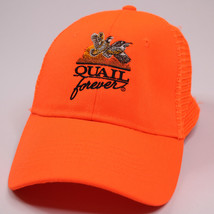 Quail Forever Orange And Black Adjustable Snapback Hunting Cap Hat Cap A... - £10.04 GBP