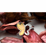 Navia Jewelry Butterfly Wings Urania ripheus Silver Ring NR-11R-12 - $99.99