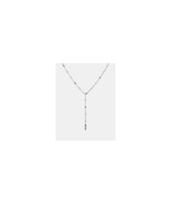 Coach Tea Rose Lace Lariat Y Necklace Crystal - £77.68 GBP
