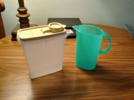 Childrens Tupperware cereal keeper and pitcher miniature tupperware toys - $18.99