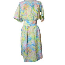 Vintage Handmade Bright Short Sleeve Dress Size 10 - £34.88 GBP