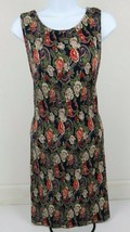 Women&#39;s Sleeveless Slip Dress Scoop Neck Classy Flexible Floral Dress Si... - £13.36 GBP
