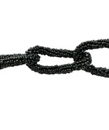 Necklace 18.5 inch Black Bead Chain Link - £18.92 GBP