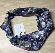 Vera Bradley Chrysanthemum Crush Knotted Headband Purple Pink Blue - $218.89 MXN