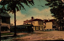 Fort Wayne Indiana -Interurban Station - Rare 1913 Postcard BK64 - £7.06 GBP