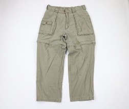 Vintage Cabelas Mens 36x28 Distressed Faded Convertible Hiking Pants Shorts - £34.87 GBP