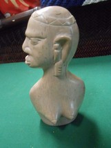 Outstanding Mini Bust Alabaster AFRICAN STATUE....SALE - £26.84 GBP