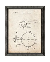 Paintball Patent Print Old Look with Black Wood Frame - £19.69 GBP+