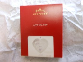 Hallmark Keepsake &quot;Love You, Mom&quot; 2021 Porcelain Ornament NEW OTHER - $6.68