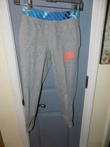 Nike Gray W/Blue Camo Print Waist Sweatpants/Joggers W/Pockets Size S Yo... - £15.61 GBP