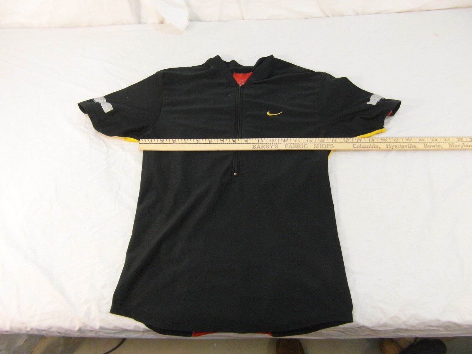 Adult Men&#39;s Nike Dri-Fit Red Black Yellow Gray Reflective Cycling Top 30293 - $15.47