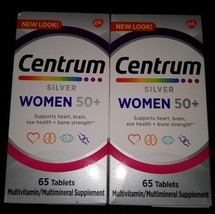 2X Centrum Silver Multi-Vitamin/Mineral Supplement for Women 50 Plus - 65 Tab K7 - £18.87 GBP