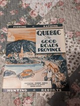 1932  Quebec Canada Guide Book Info Photos Map Vintage Travel Souvenir - $5.93