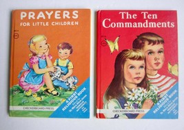 Vintage Childrens Religious Books Lot Prayers ~ The Ten Commandments Hb - £10.17 GBP