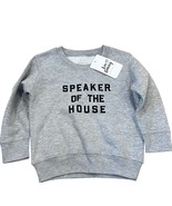 Speaker Of The House Kids Sweatshirt NWT Love Bubby Grey Cotton Blend - $419.64 MXN