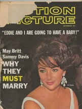 ORIGINAL Vintage September 1960 Motion Picture Magazine Elizabeth Taylor  - £15.54 GBP