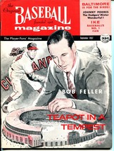 Baseball Magazine 9/1957-last original run issue-Bob Feller-MLB-pix-info-FN - £43.61 GBP