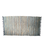 Leather Rug for fireplace, fire-resistant mat, Gold Gray - €117,99 EUR