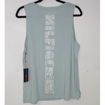 NEW Tommy Hilfiger Women&#39;s Sport Metallic Graphic Tank Sea Green Sleeveless Med - £15.18 GBP